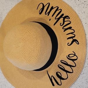 Hello Sunshine Straw Beach Hat